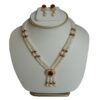 Two Line Pearls With Pendant Necklace